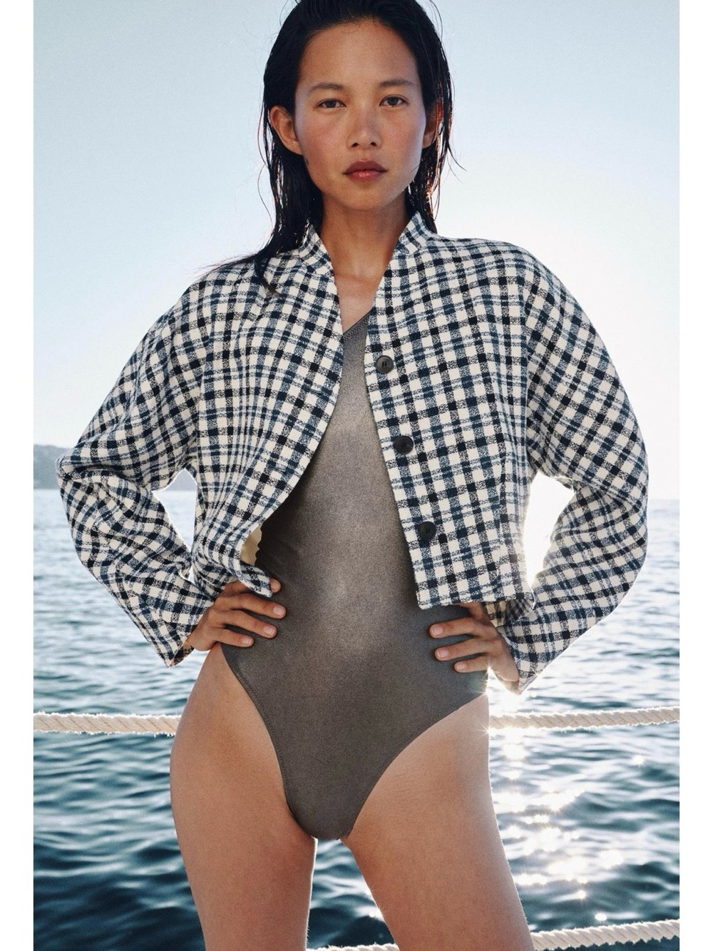 ZW COLLECTION PLAID JACKET
